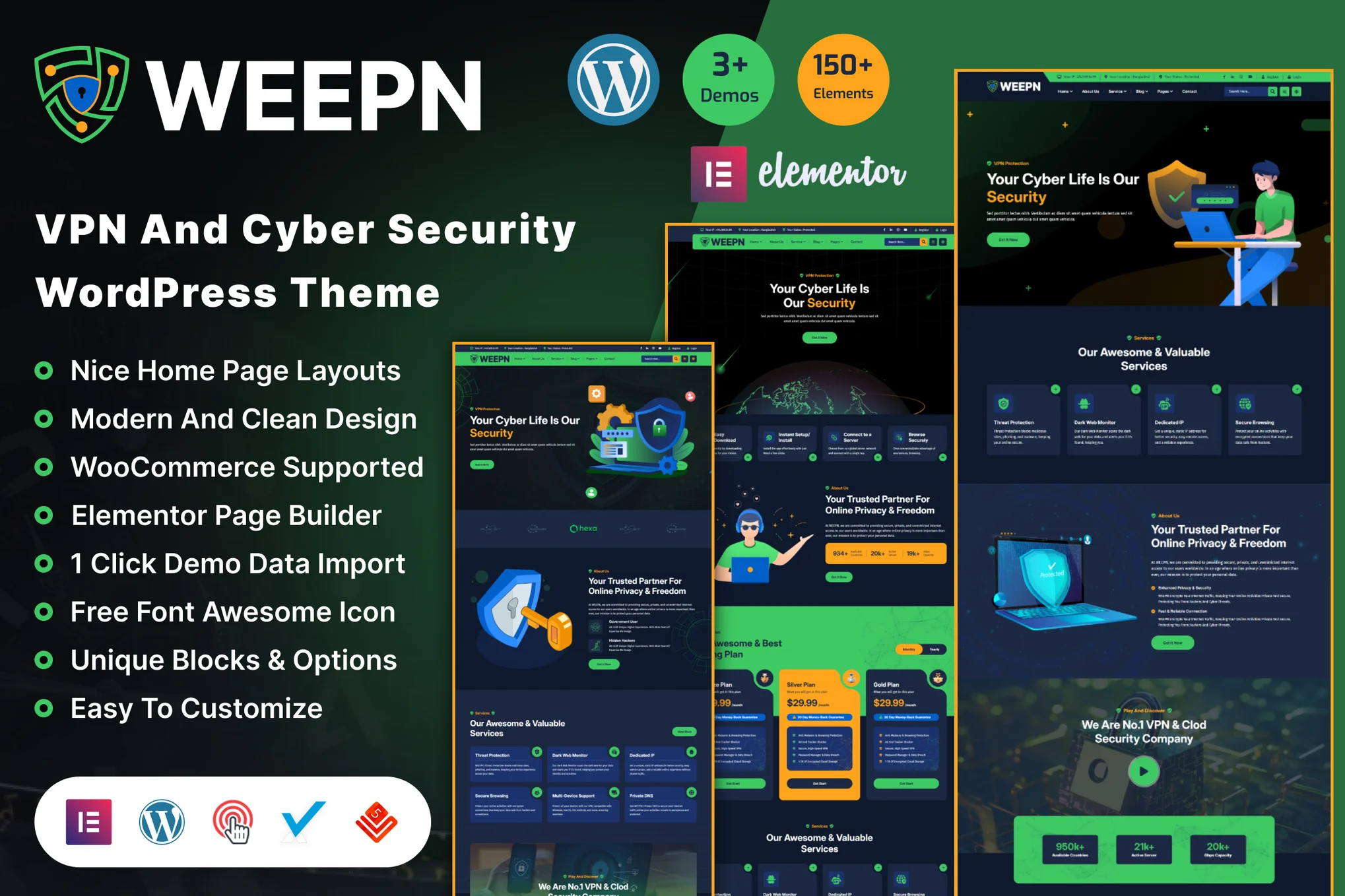 Weepn – VPN 和云服务 WordPress 主题