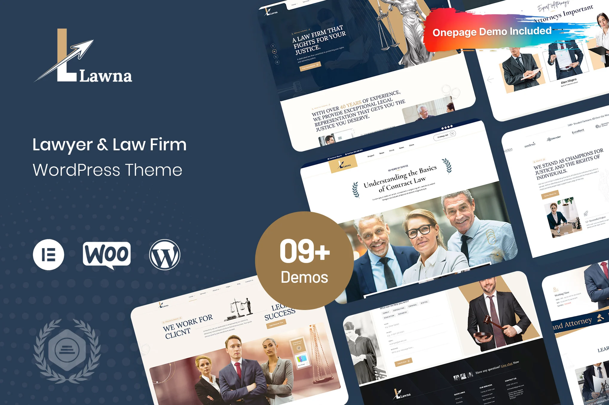 Lawna-律师和律师事务所 WordPress 主题