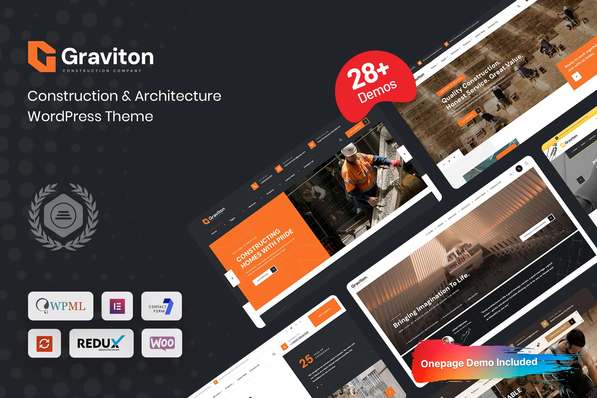 Graviton – 建筑 WordPress 主题