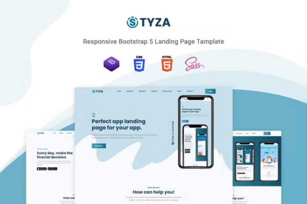 Styza – 应用登陆页面模板