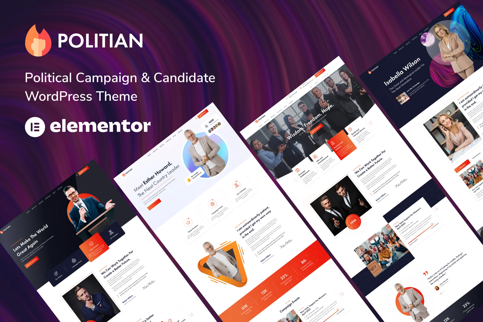 Politian-政治竞选 WordPress 主题