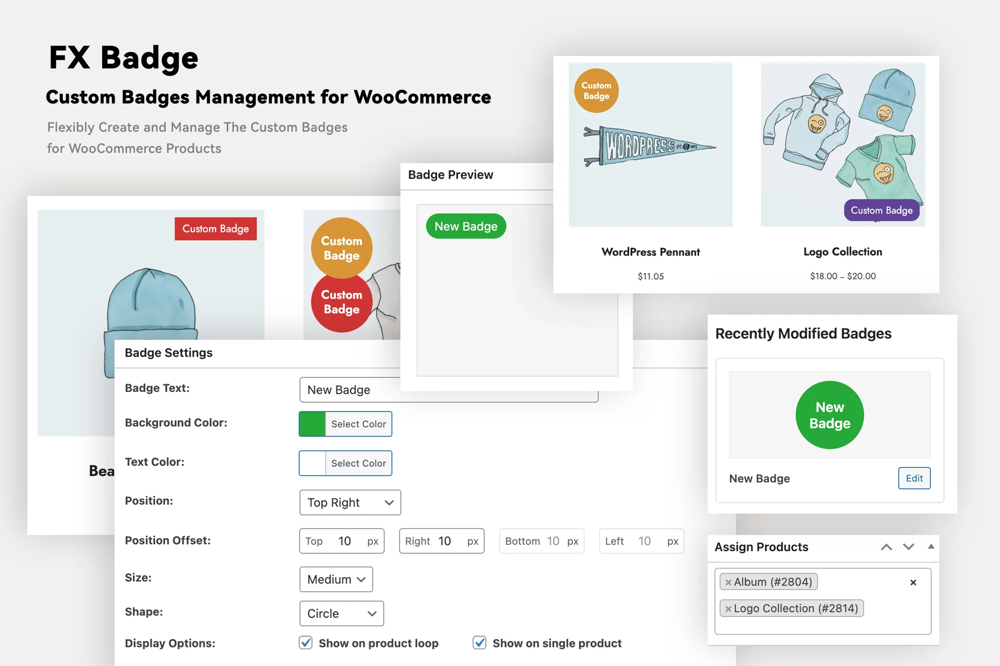 FX Badge – WooCommerce 的自定义徽章