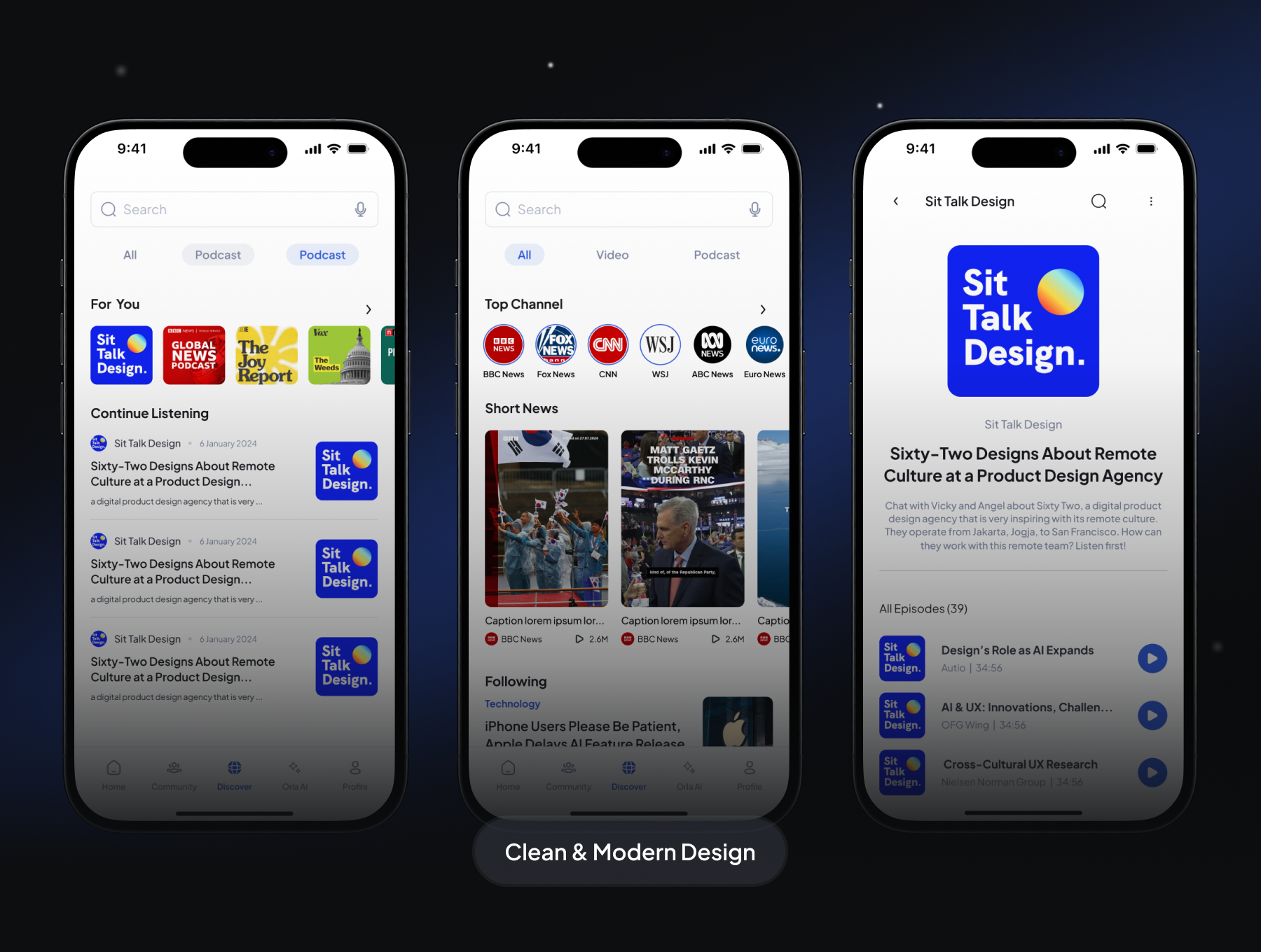 Warta - News App UI Kit