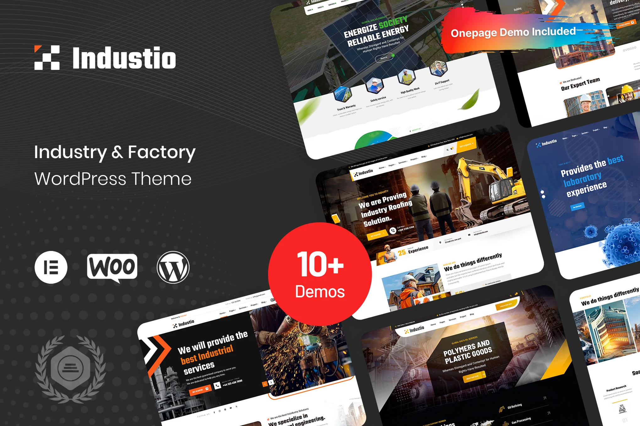 Industio – 工业和工厂 WordPress 主题