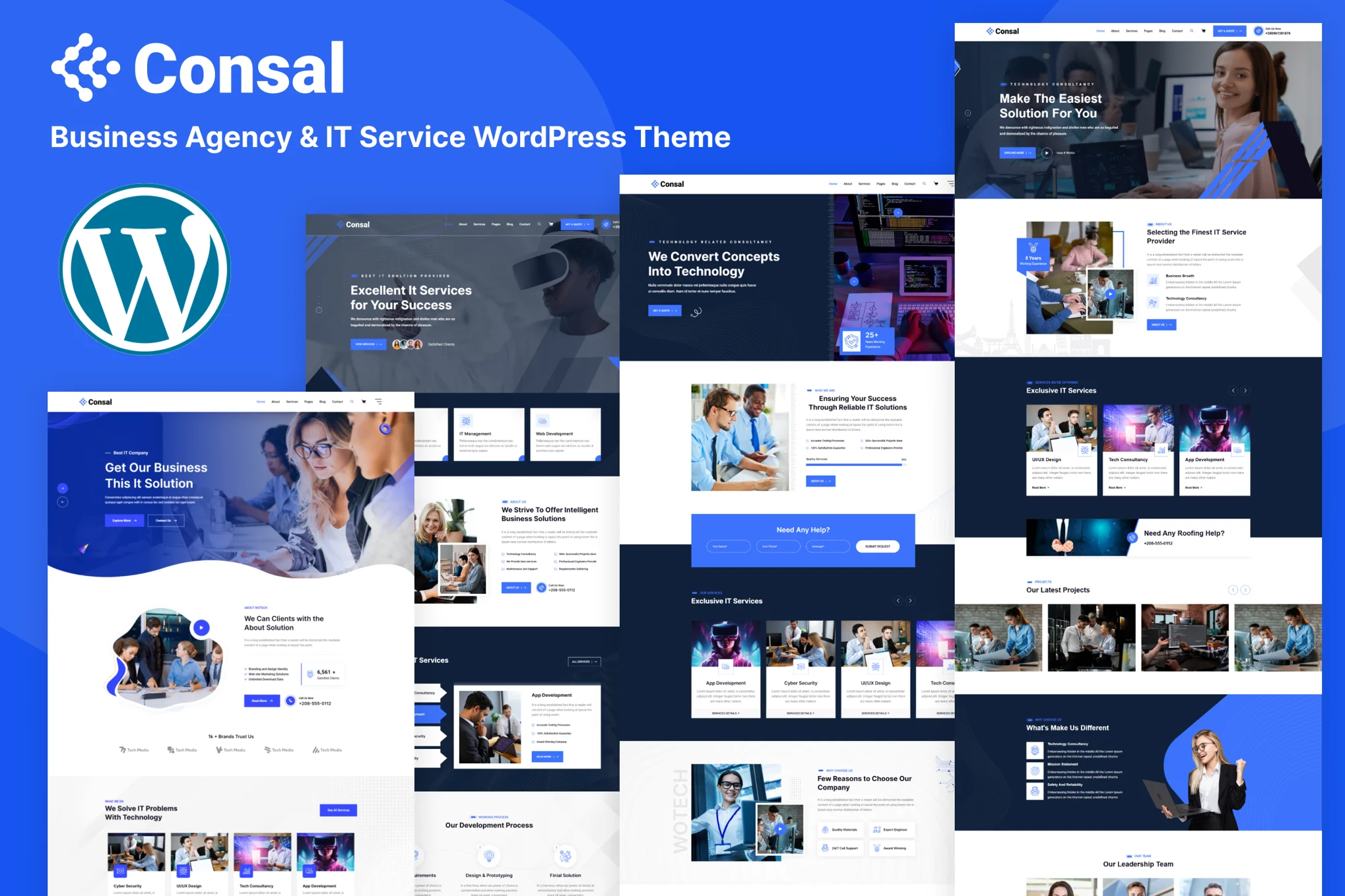 商业代理和 IT 服务 WordPress 主题